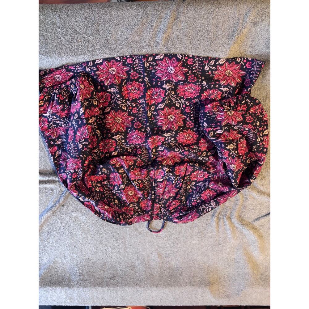 Apiece Apart Skirt Womens Floral Navy Pink Elastic Waist Drawstring Boho Summer - Picture 2 of 3